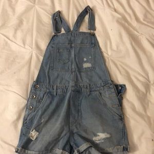Denim overalls